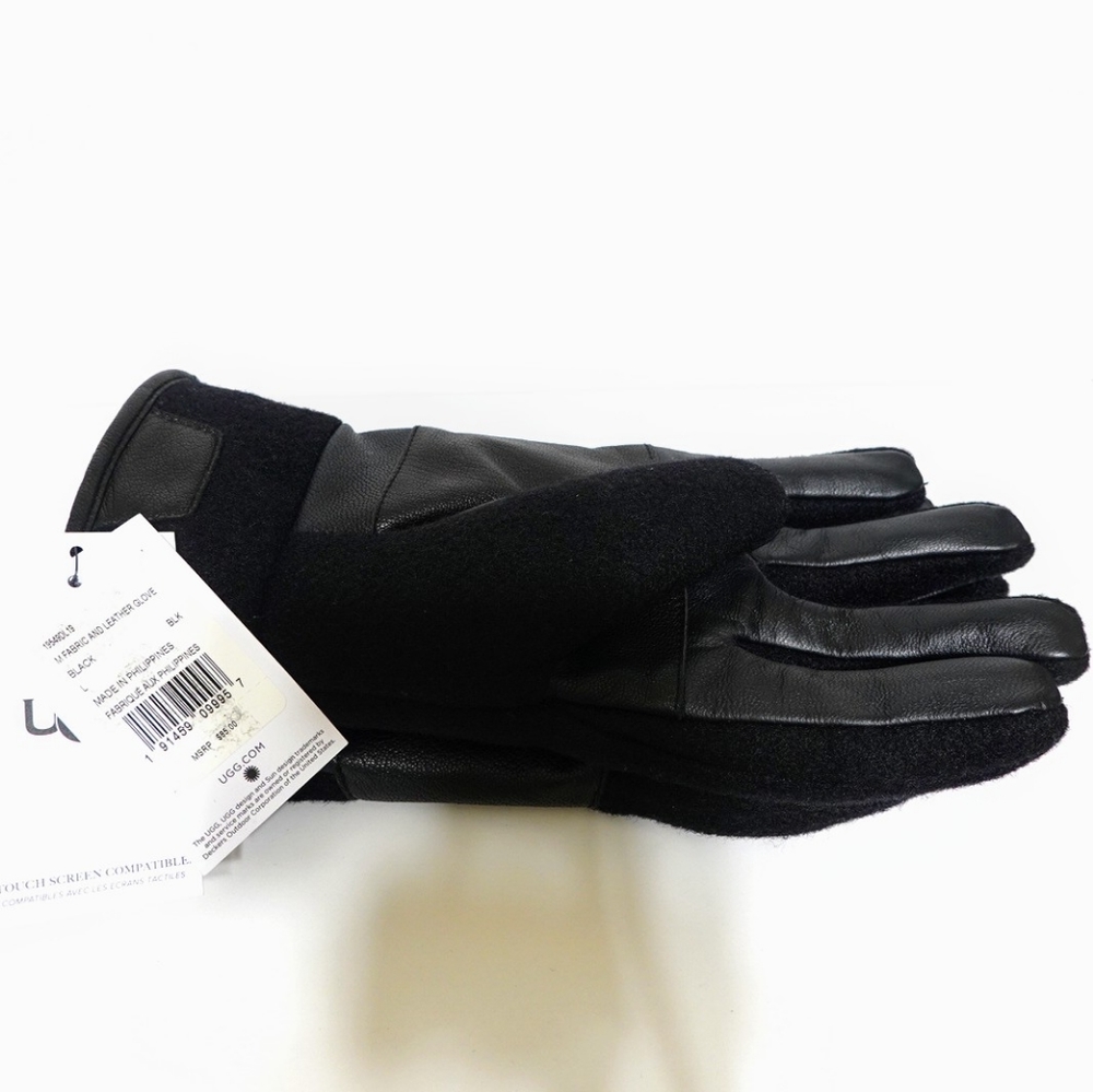 UGG FABRIC & LEATHER GLOVES - Picture 2 of 7
